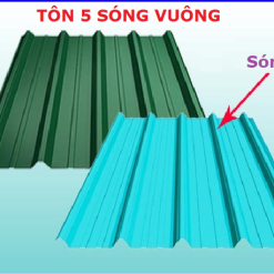 Tôn Cán 5 Sóng Vuông -Khổ Hữu Dụng 1000mm