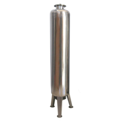 Vỏ Cột Lọc Inox Sử Dụng Van Mặt Bích Đế 3 Chân: Phi 220mm