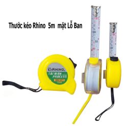 Thước Kéo Rhino: 5m,7,5m,10m nhựa (mặt Lỗ Ban)